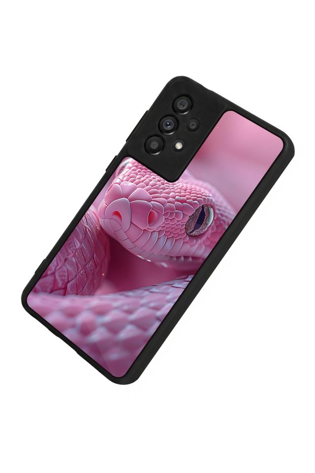 Samsung Galaxy A73 Uyumlu Yılan Tasarımlı Glossy Premium Kılıf