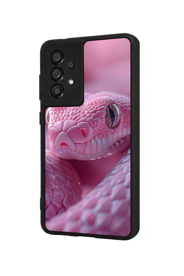 Samsung Galaxy A73 Uyumlu Yılan Tasarımlı Glossy Premium Kılıf