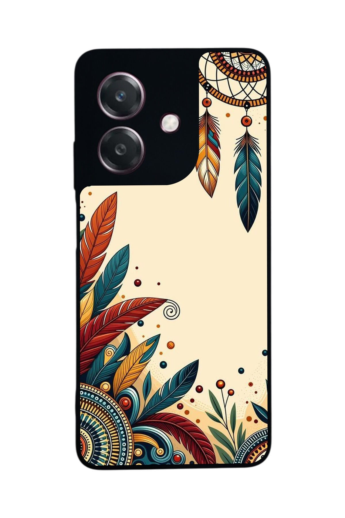 Oppo A3 5G Uyumlu Mandala Tasarımlı Glossy Premium Kılıf