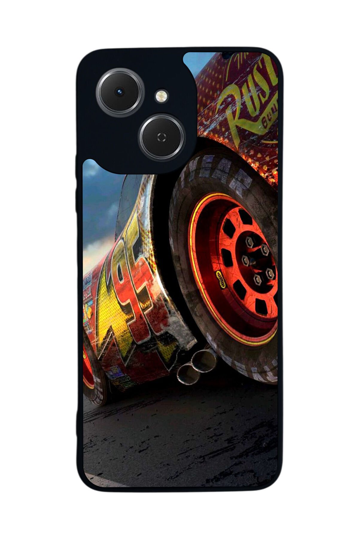 Tecno Spark 40C Uyumlu Şimsek McQueen Tasarımlı Glossy Premium Kılıf