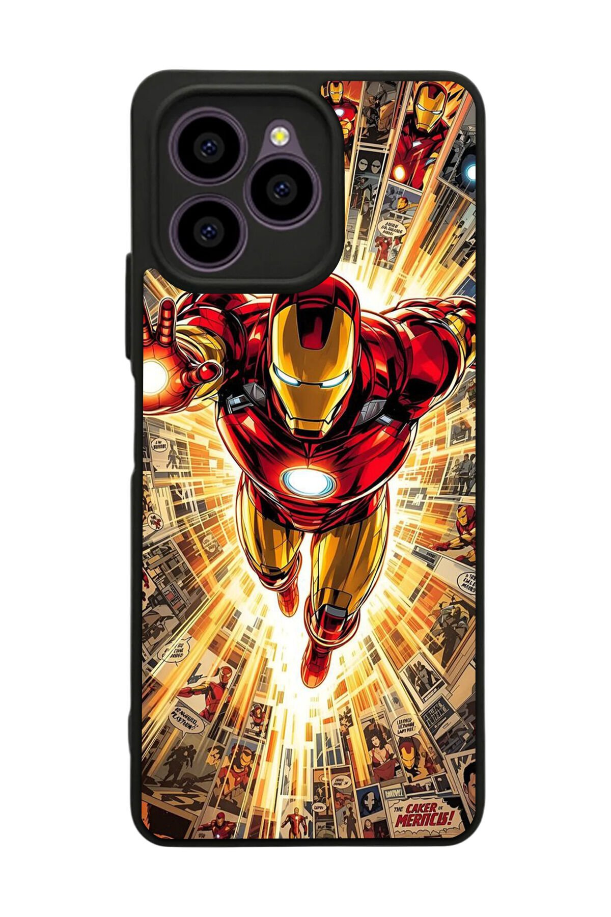 Omix X6 Uyumlu Iron Man ( Demir Adam ) Tasarımlı Glossy Premium Kılıf
