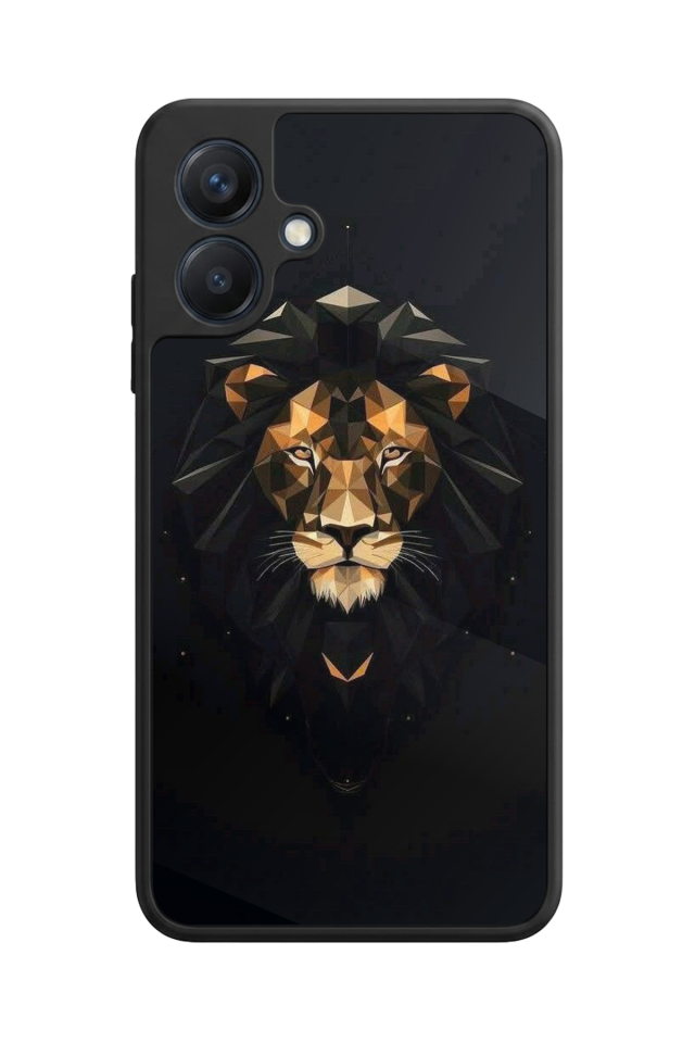 Samsung Galaxy A07 Uyumlu Aslan Tasarımlı Glossy Premium Kılıf