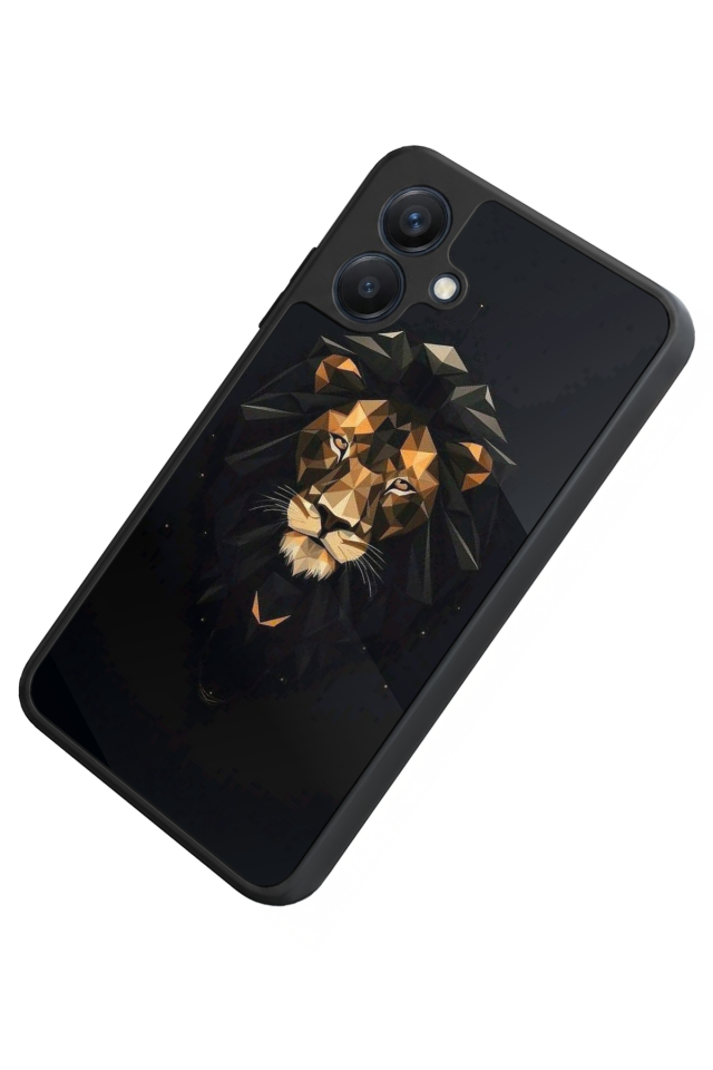 Samsung Galaxy A07 Uyumlu Aslan Tasarımlı Glossy Premium Kılıf