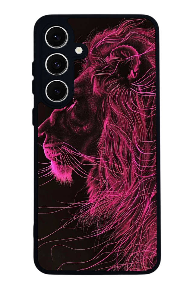 Samsung Galaxy A16 Uyumlu Aslan Tasarımlı Glossy Premium Kılıf