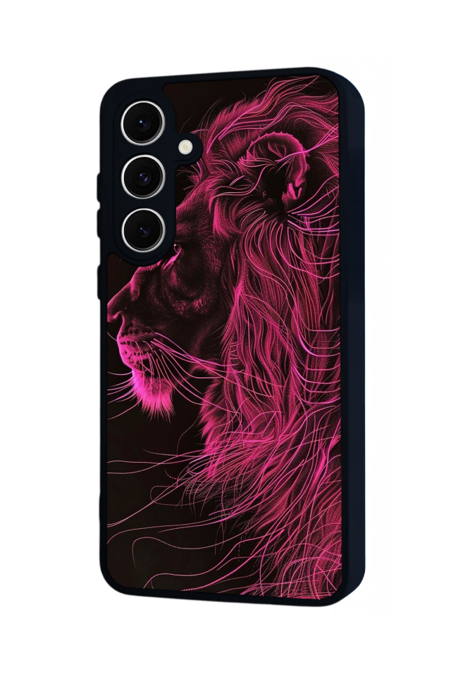 Samsung Galaxy A16 Uyumlu Aslan Tasarımlı Glossy Premium Kılıf