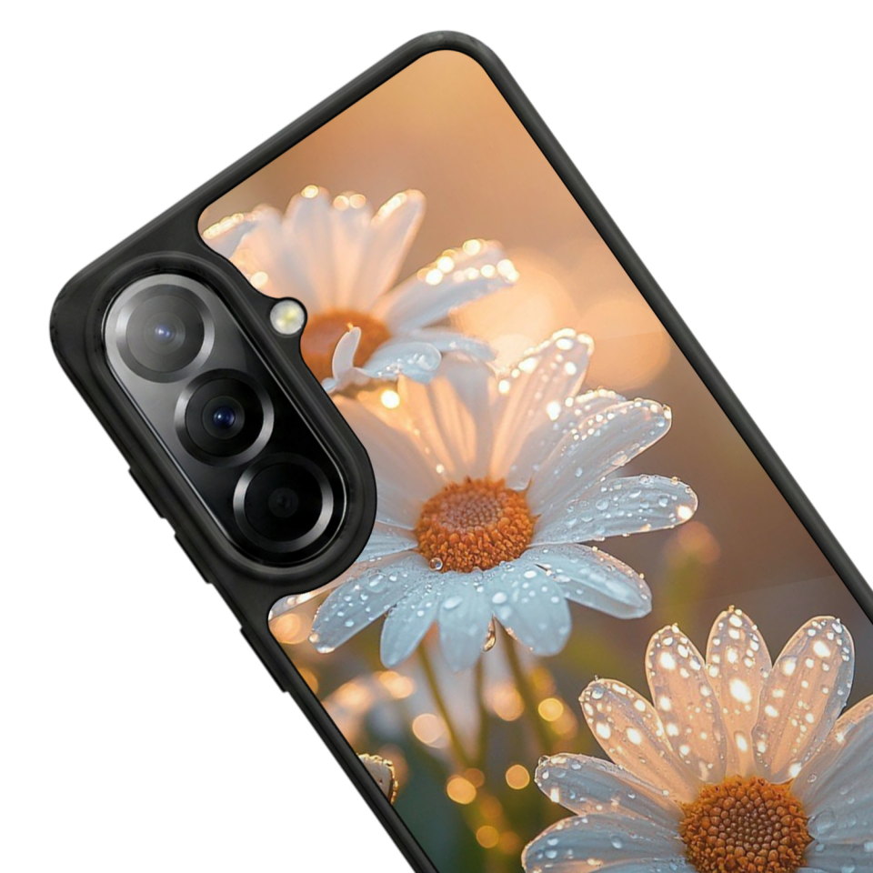 Samsung Galaxy A37 Uyumlu Cicek Tasarımlı Glossy Premium Kılıf