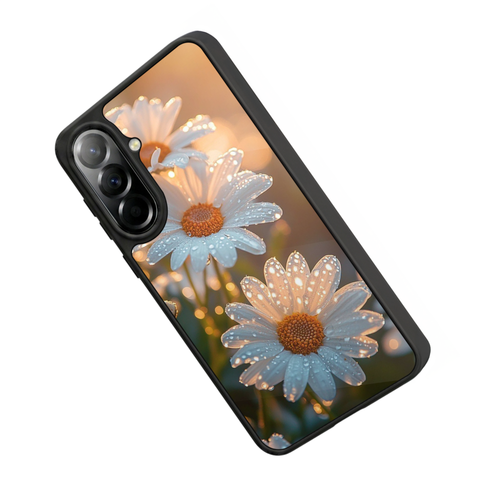 Samsung Galaxy A37 Uyumlu Cicek Tasarımlı Glossy Premium Kılıf