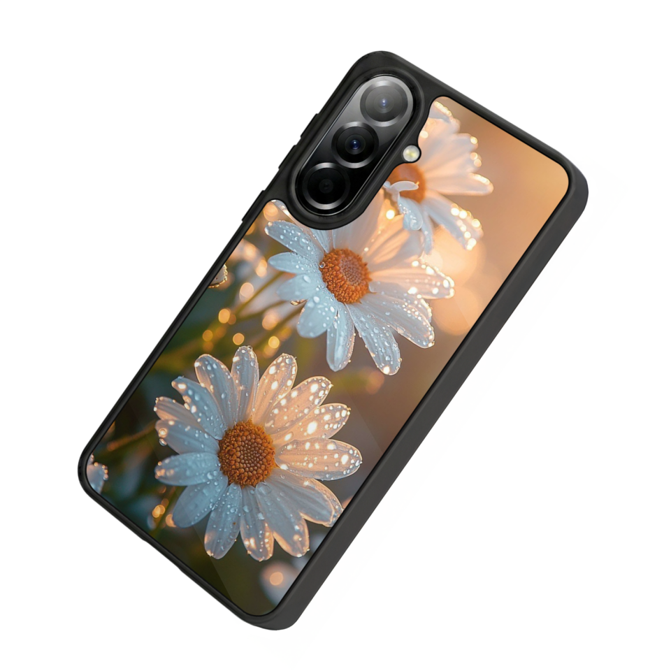 Samsung Galaxy A37 Uyumlu Cicek Tasarımlı Glossy Premium Kılıf