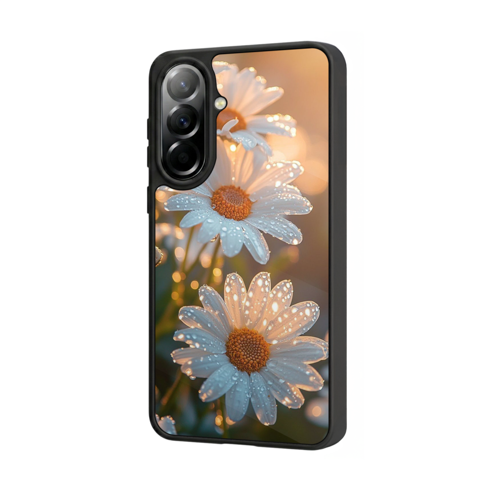 Samsung Galaxy A37 Uyumlu Cicek Tasarımlı Glossy Premium Kılıf