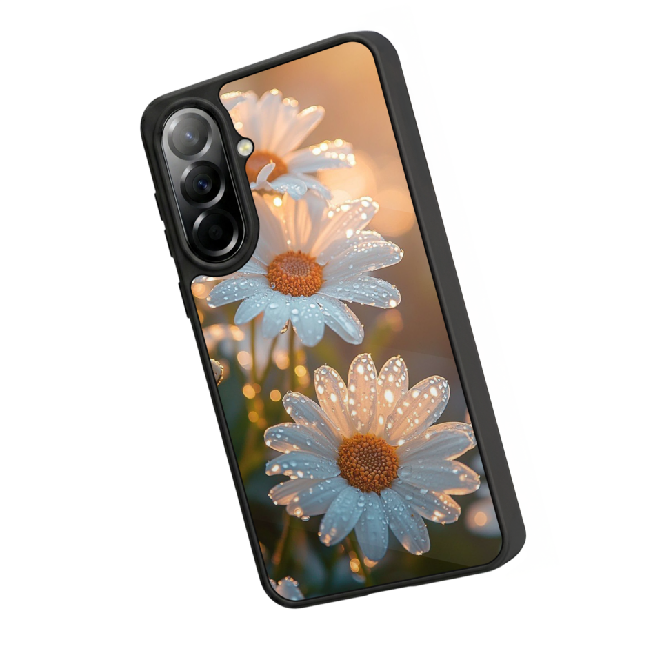 Samsung Galaxy A37 Uyumlu Cicek Tasarımlı Glossy Premium Kılıf