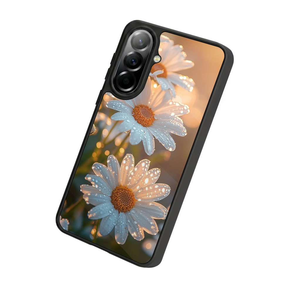 Samsung Galaxy A37 Uyumlu Cicek Tasarımlı Glossy Premium Kılıf