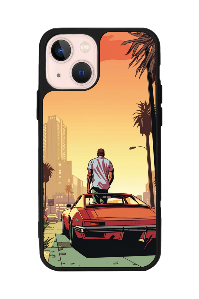 iPhone 15 Uyumlu GTA Tasarımlı Glossy Premium Kılıf
