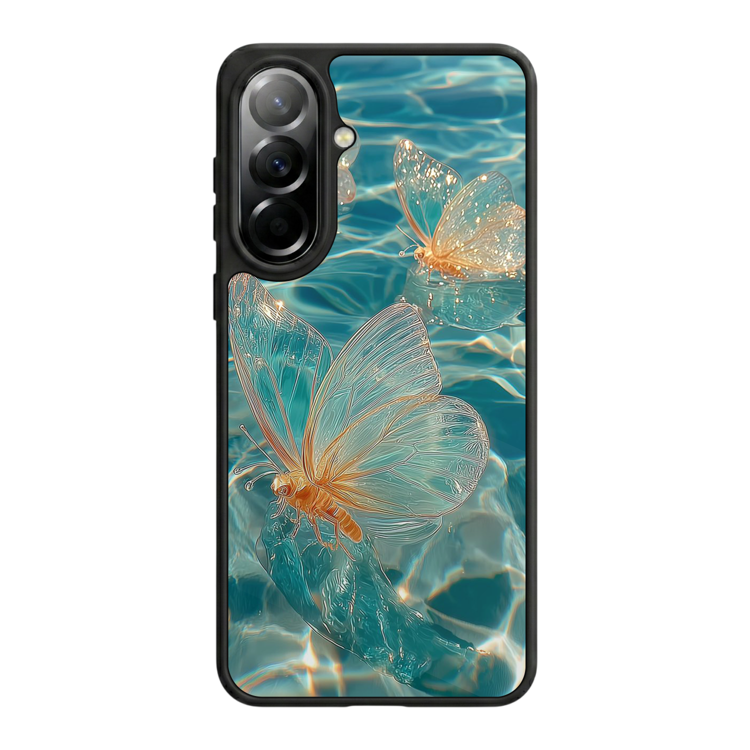 Samsung Galaxy A57 Uyumlu Kelebek Tasarımlı Glossy Premium Kılıf
