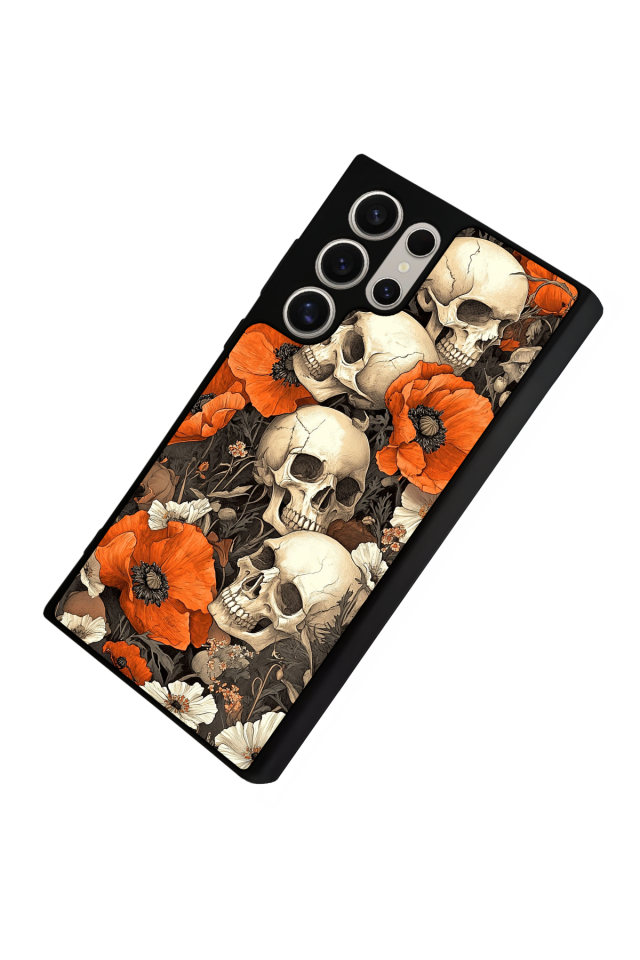 Samsung Galaxy S24 Ultra Uyumlu KuruKafa Tasarımlı Glossy Premium Kılıf