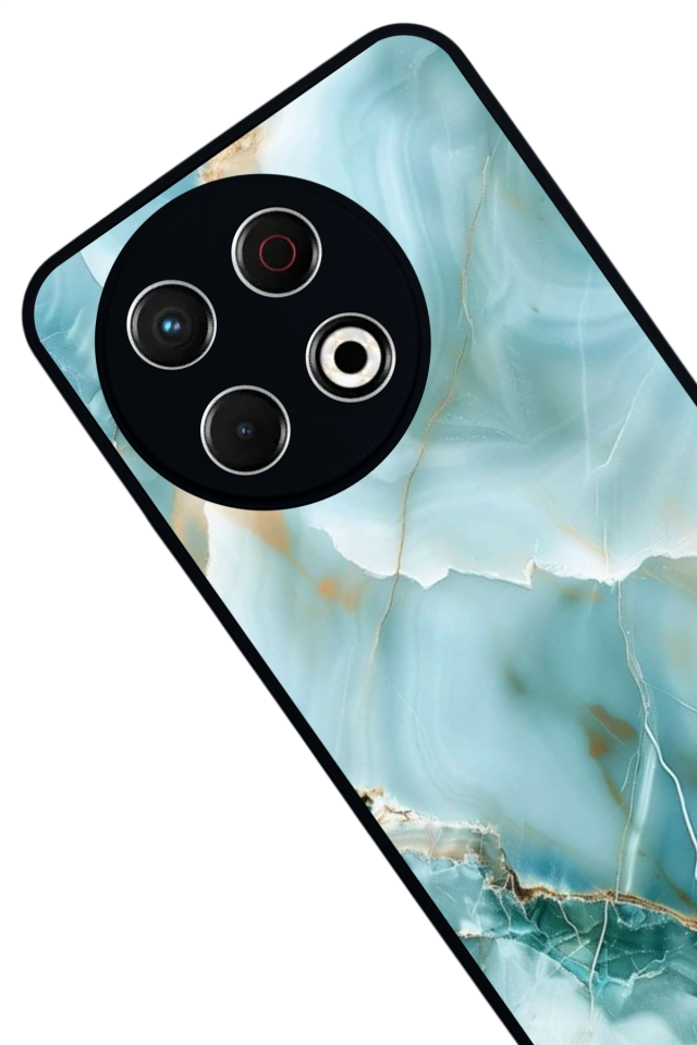 Tecno Spark 30 Pro Uyumlu Mermer Marble Tasarımlı Glossy Premium Kılıf