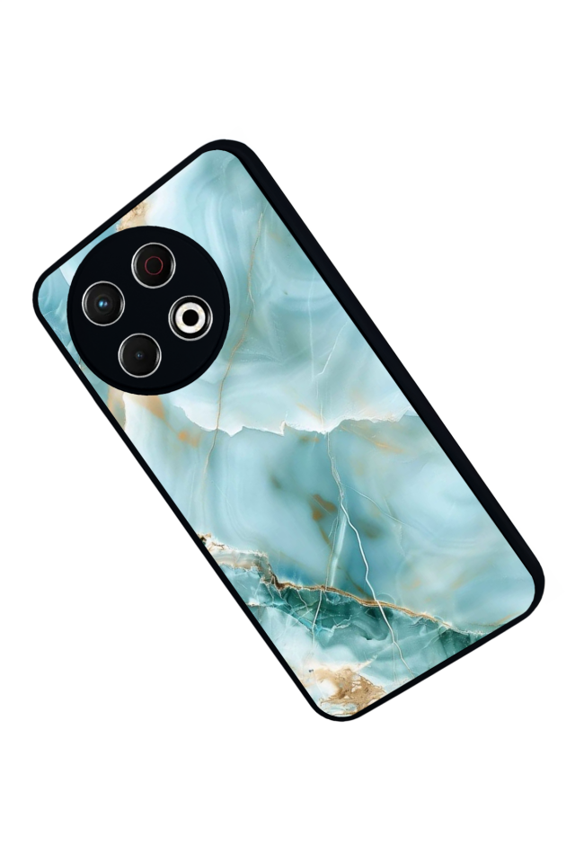 Tecno Spark 30 Pro Uyumlu Mermer Marble Tasarımlı Glossy Premium Kılıf