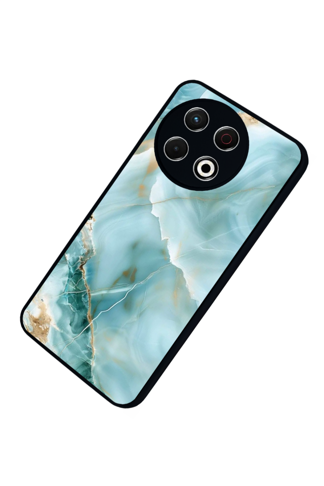 Tecno Spark 30 Pro Uyumlu Mermer Marble Tasarımlı Glossy Premium Kılıf