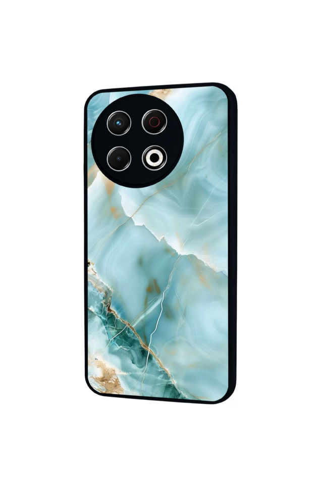 Tecno Spark 30 Pro Uyumlu Mermer Marble Tasarımlı Glossy Premium Kılıf