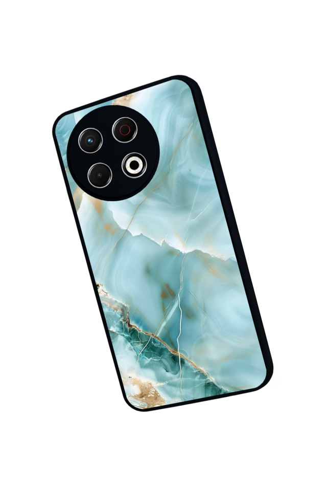 Tecno Spark 30 Pro Uyumlu Mermer Marble Tasarımlı Glossy Premium Kılıf