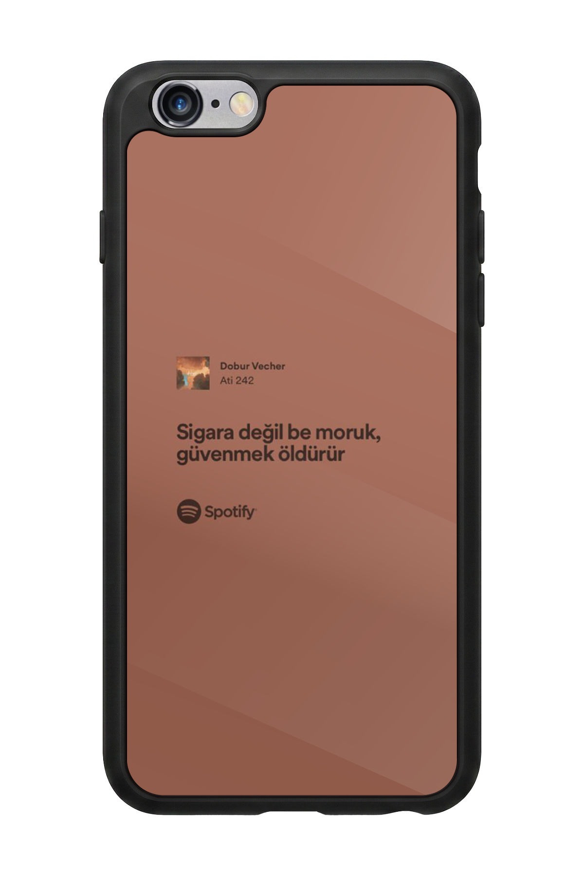 iPhone 6s Plus Uyumlu Sarki Sozleri Tasarımlı Glossy Premium Kılıf
