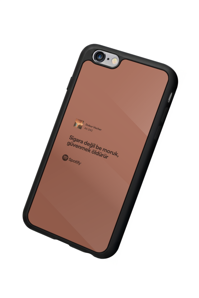iPhone 6s Plus Uyumlu Sarki Sozleri Tasarımlı Glossy Premium Kılıf