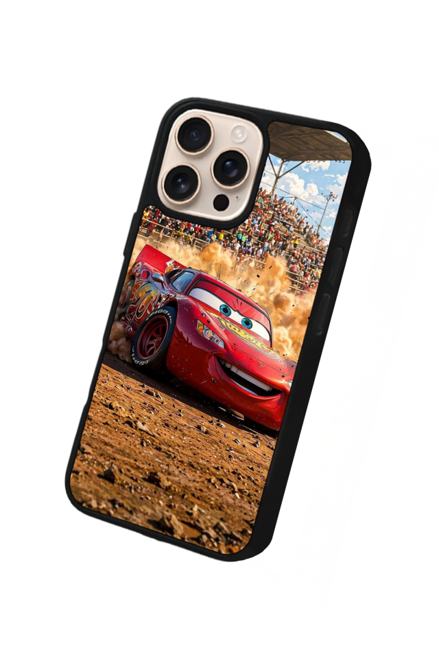 iPhone 15 Pro Max Uyumlu Simsek McQueen Tasarımlı Glossy Premium Kılıf