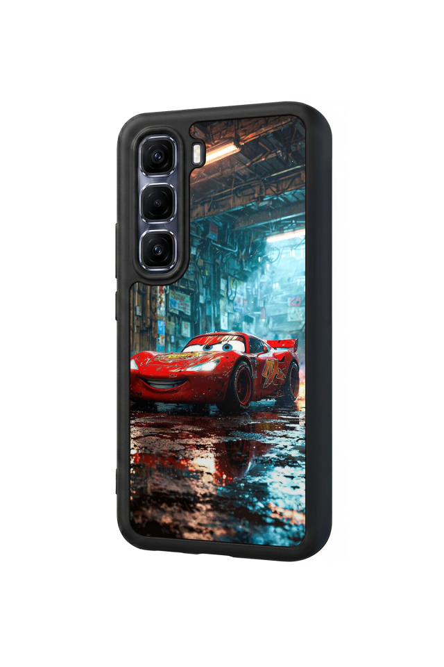 Infinix Hot 60 Pro Plus Uyumlu Şimsek McQueen Tasarımlı Glossy Premium Kılıf