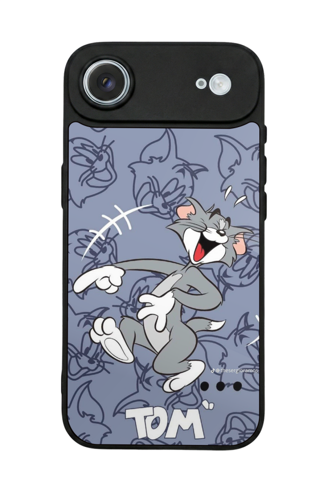 iPhone 17 Air Uyumlu Tom And Jerry Tasarımlı Glossy Premium Kılıf