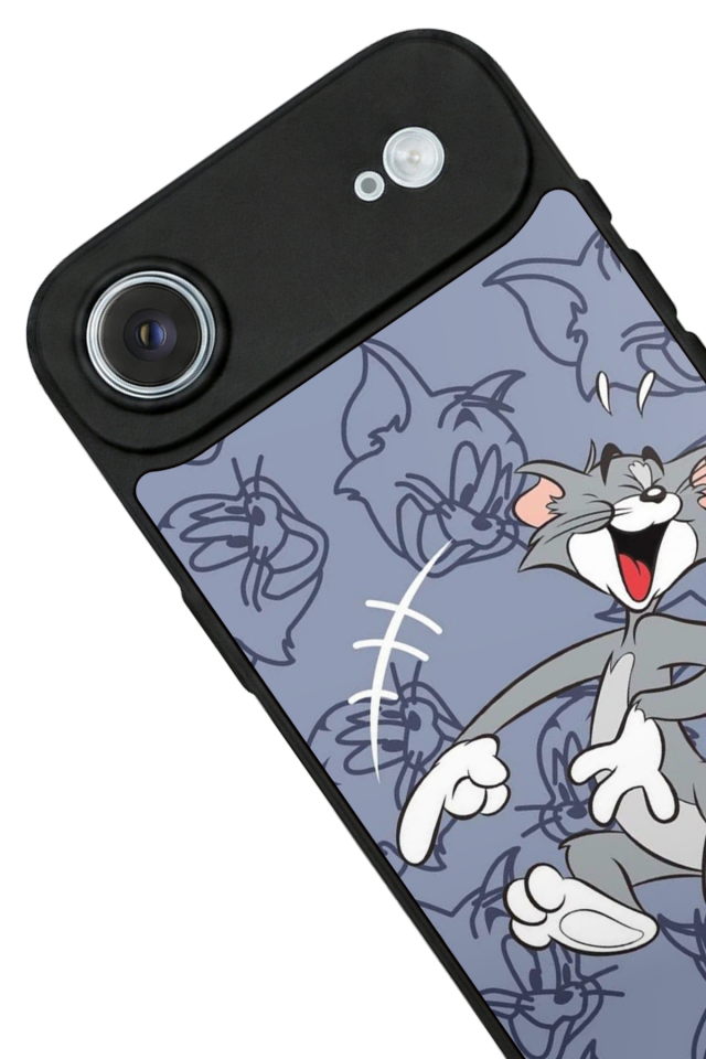 iPhone 17 Air Uyumlu Tom And Jerry Tasarımlı Glossy Premium Kılıf