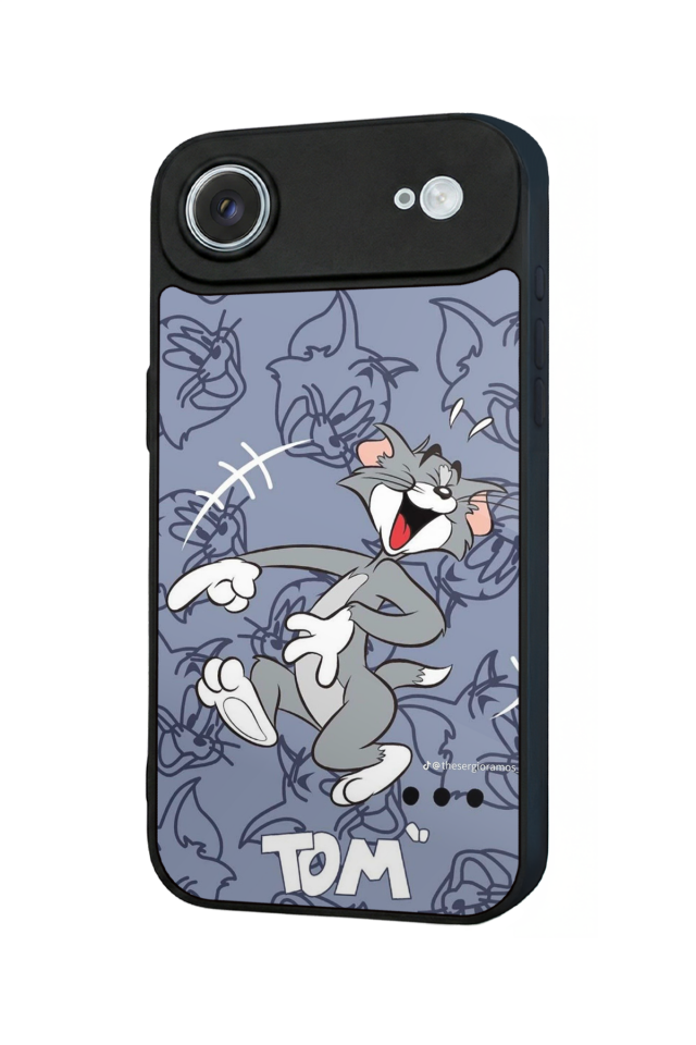 iPhone 17 Air Uyumlu Tom And Jerry Tasarımlı Glossy Premium Kılıf