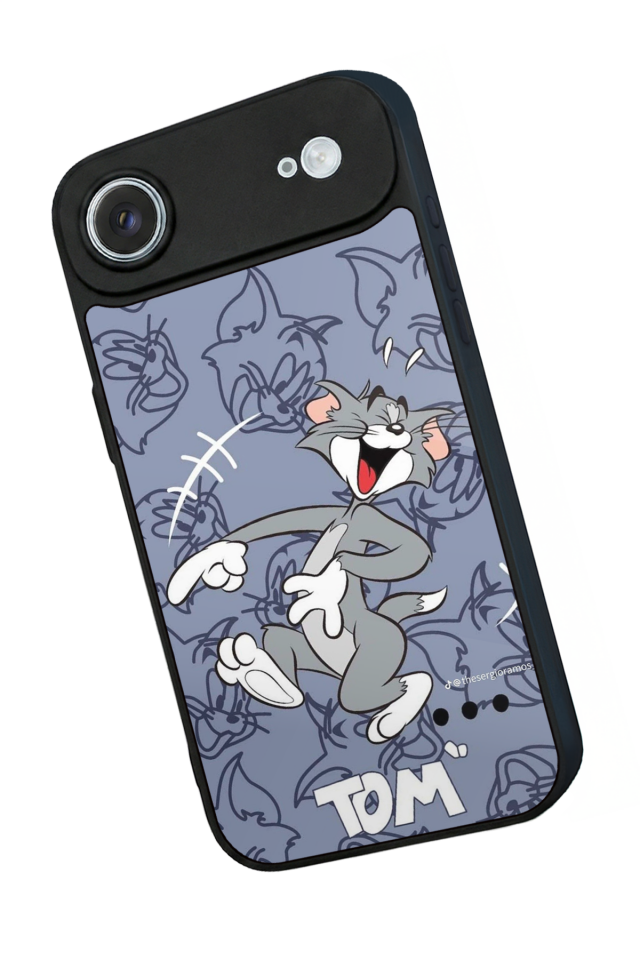 iPhone 17 Air Uyumlu Tom And Jerry Tasarımlı Glossy Premium Kılıf