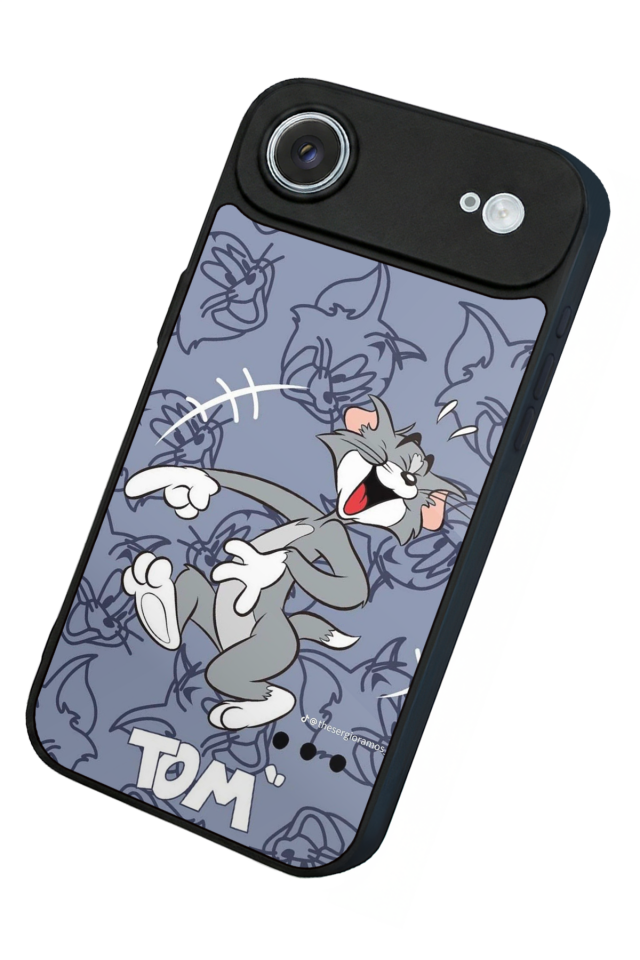 iPhone 17 Air Uyumlu Tom And Jerry Tasarımlı Glossy Premium Kılıf