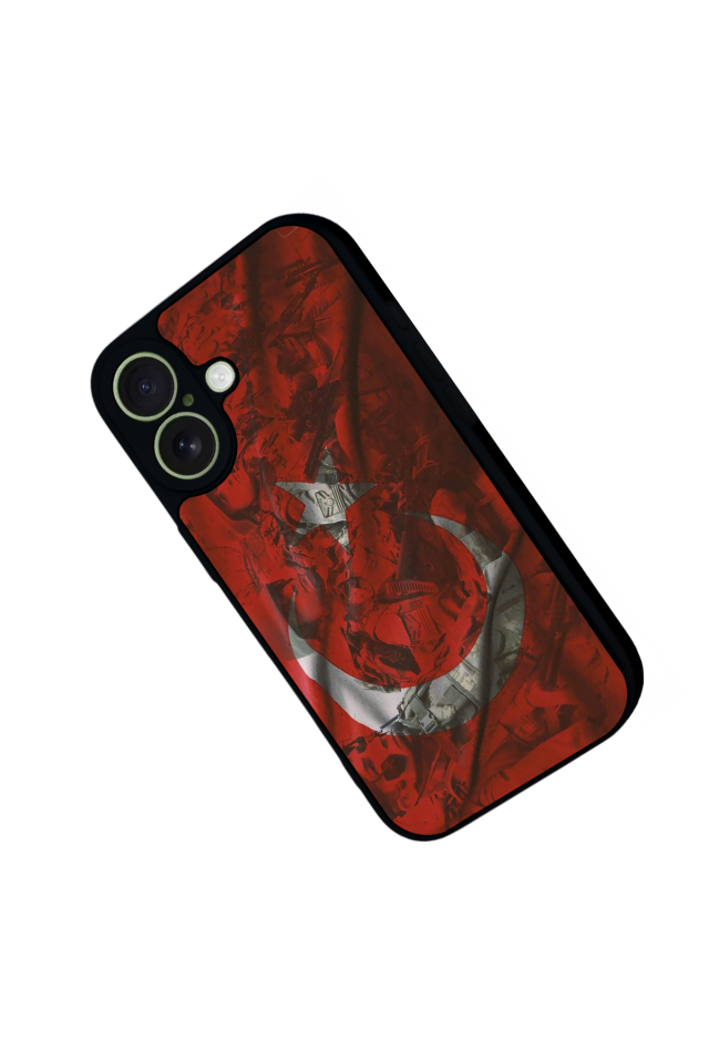 iPhone 17 Uyumlu Türk Bayragi Tasarımlı Glossy Premium Kılıf