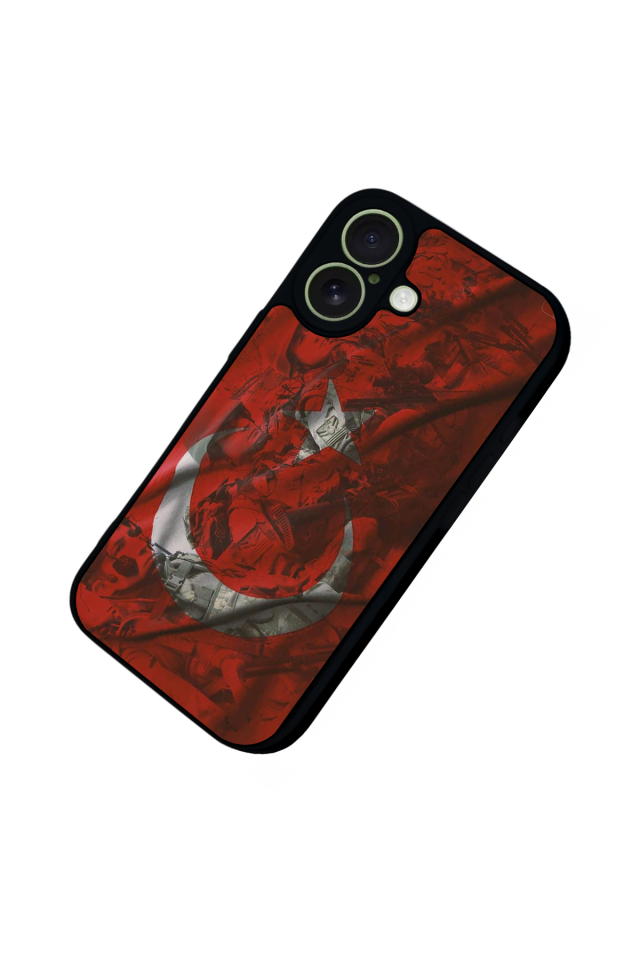 iPhone 17 Uyumlu Türk Bayragi Tasarımlı Glossy Premium Kılıf