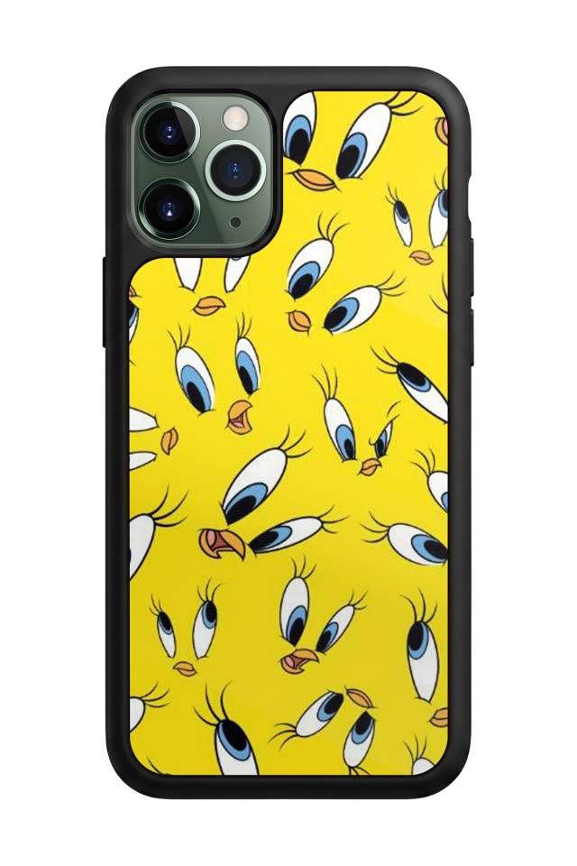 iPhone 11 Pro Uyumlu Tweety Tasarımlı Glossy Premium Kılıf