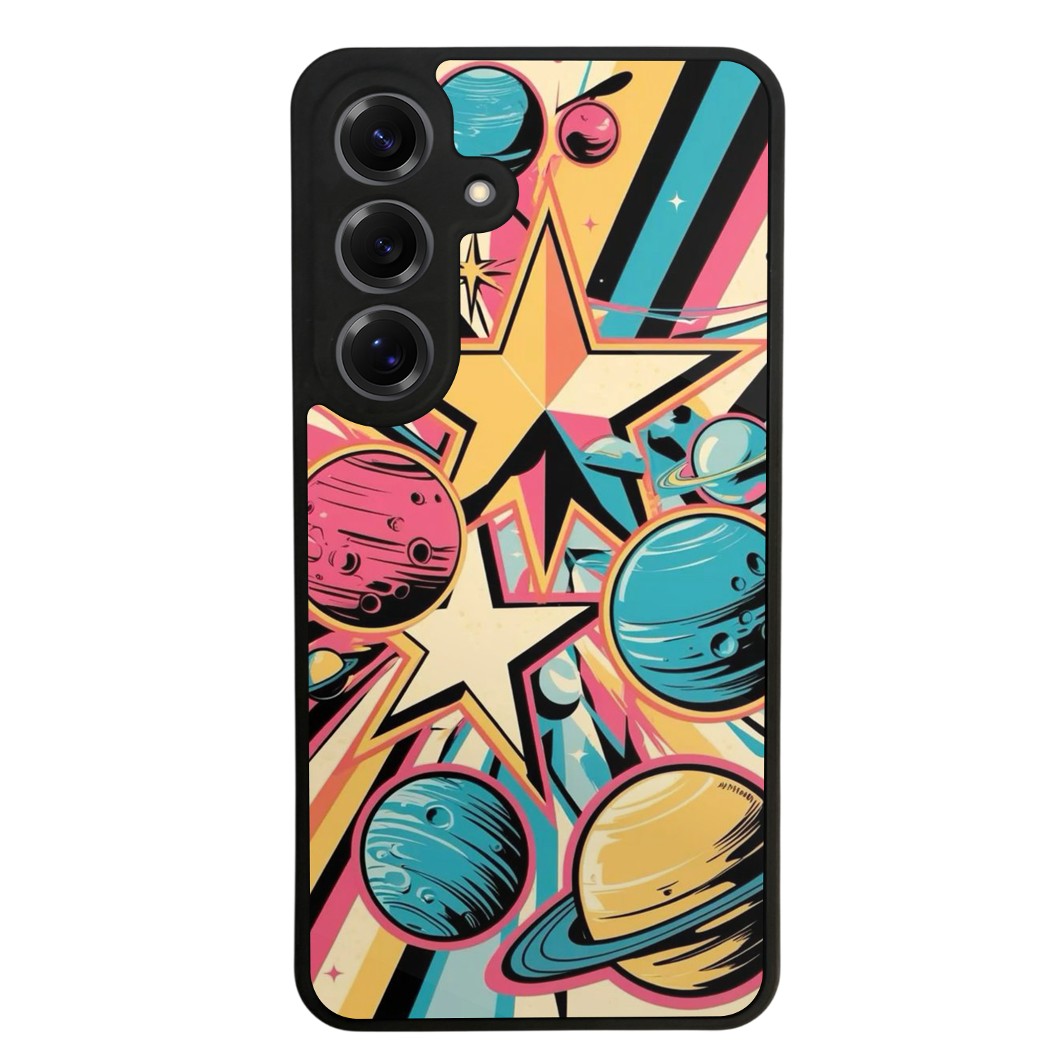 Samsung Galaxy S25 Uyumlu Uzay Tasarımlı Glossy Premium Kılıf