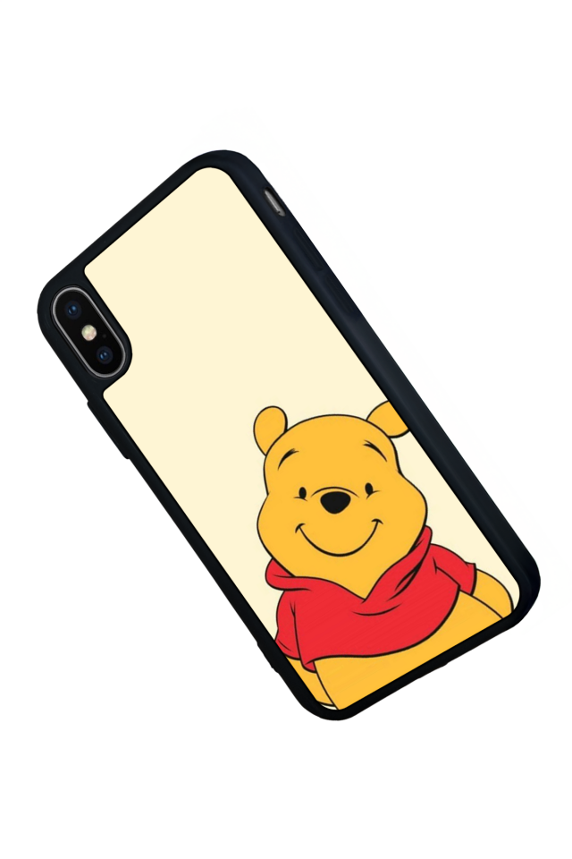 iPhone X/ XS Uyumlu Winnie Tasarımlı Glossy Premium Kılıf
