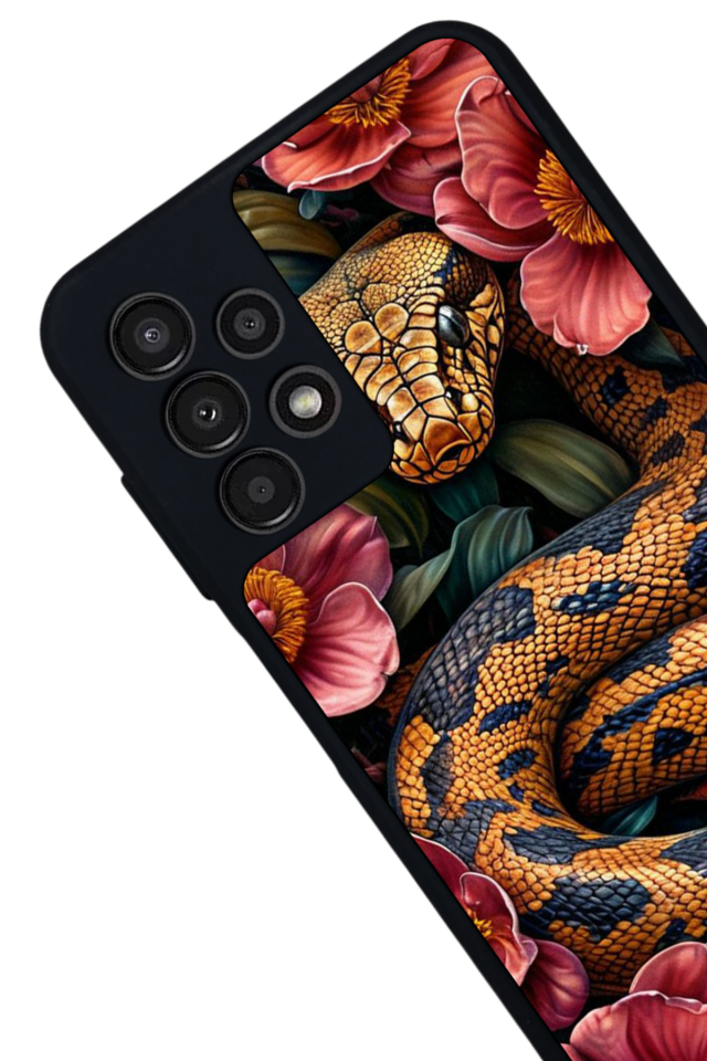 Samsung Galaxy A23 Uyumlu Yılan Tasarımlı Glossy Premium Kılıf
