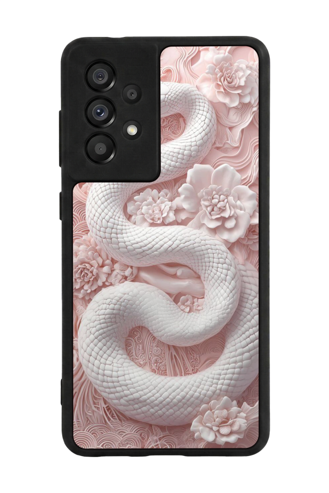 Samsung Galaxy A73 Uyumlu Yılan Tasarımlı Glossy Premium Kılıf