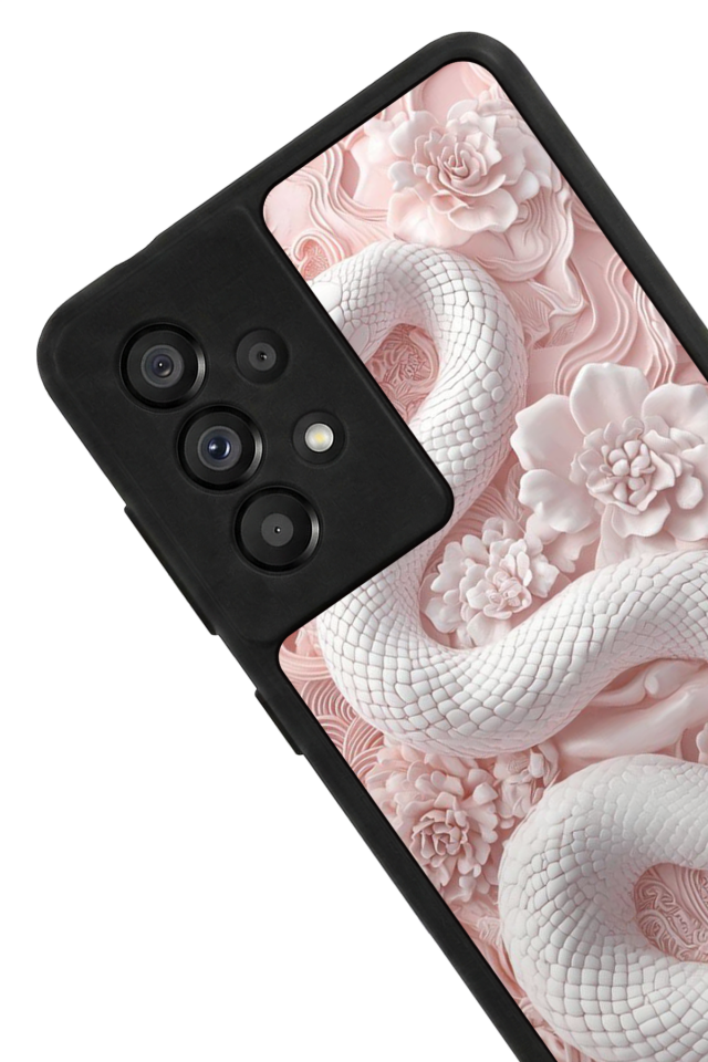 Samsung Galaxy A73 Uyumlu Yılan Tasarımlı Glossy Premium Kılıf