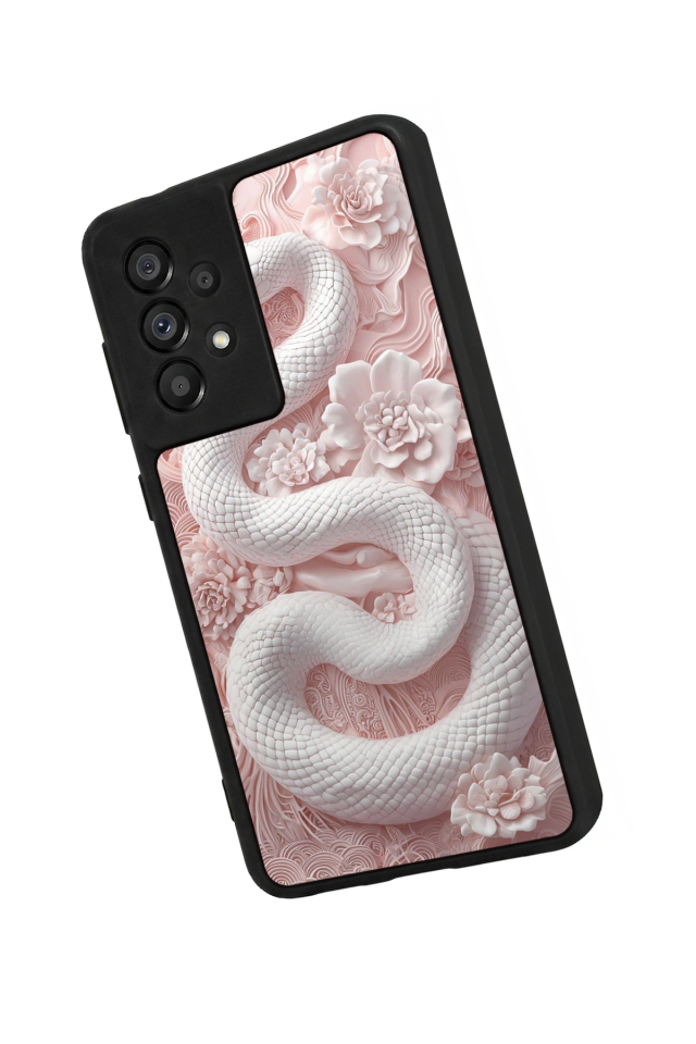 Samsung Galaxy A73 Uyumlu Yılan Tasarımlı Glossy Premium Kılıf