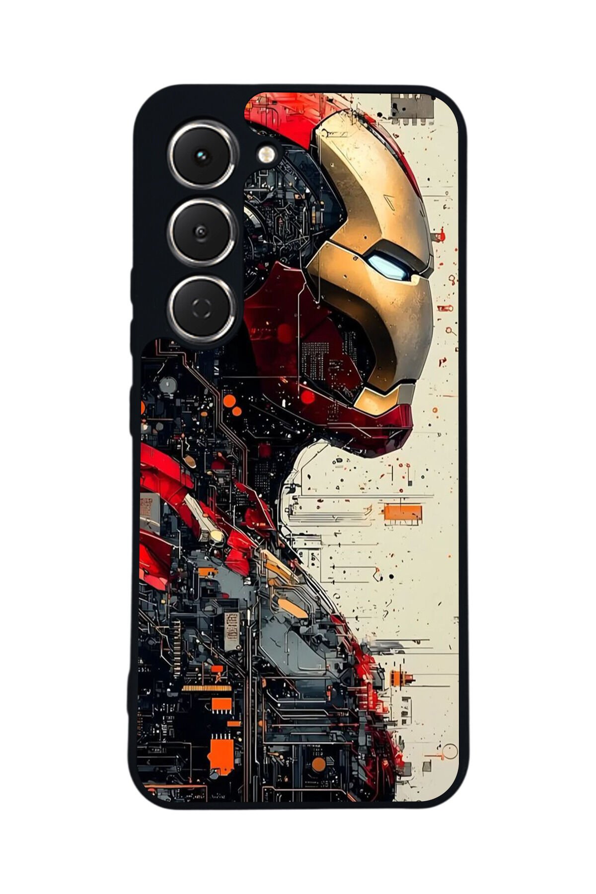 Tecno Spark 40 Pro Uyumlu Iron Man ( Demir Adam ) Tasarımlı Glossy Premium Kılıf