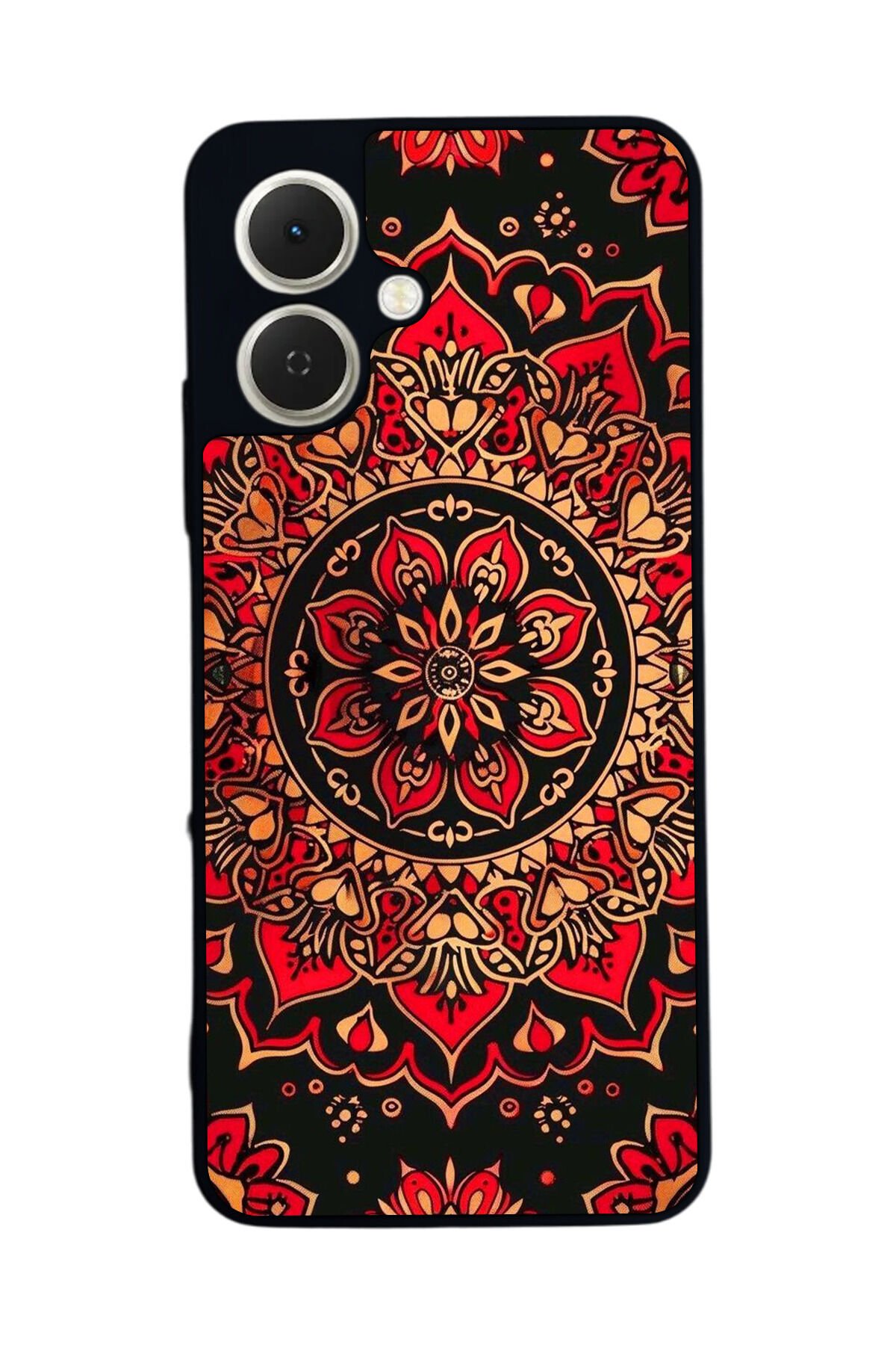 Tecno Spark GO 2 Uyumlu Mandala Tasarımlı Glossy Premium Kılıf