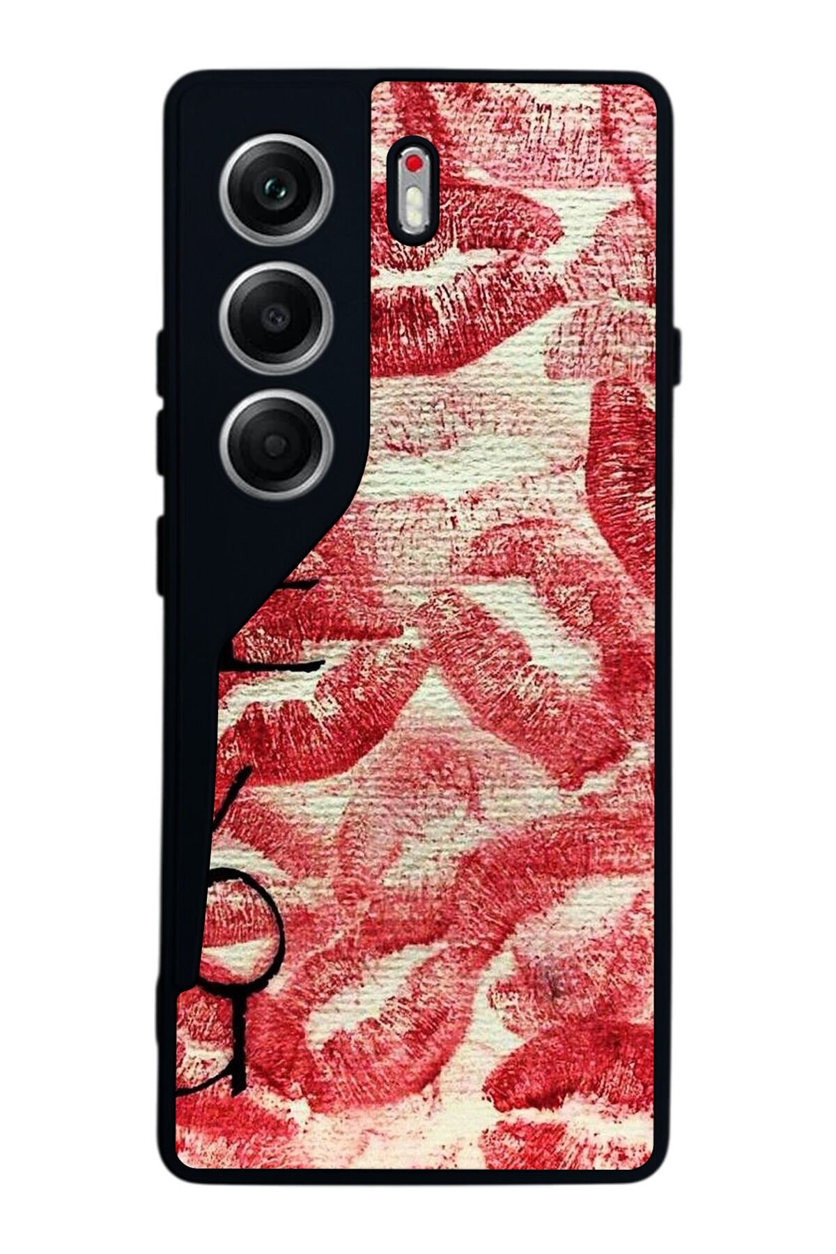 Tecno Camon 40 Uyumlu Dudak Tasarımlı Glossy Premium Kılıf