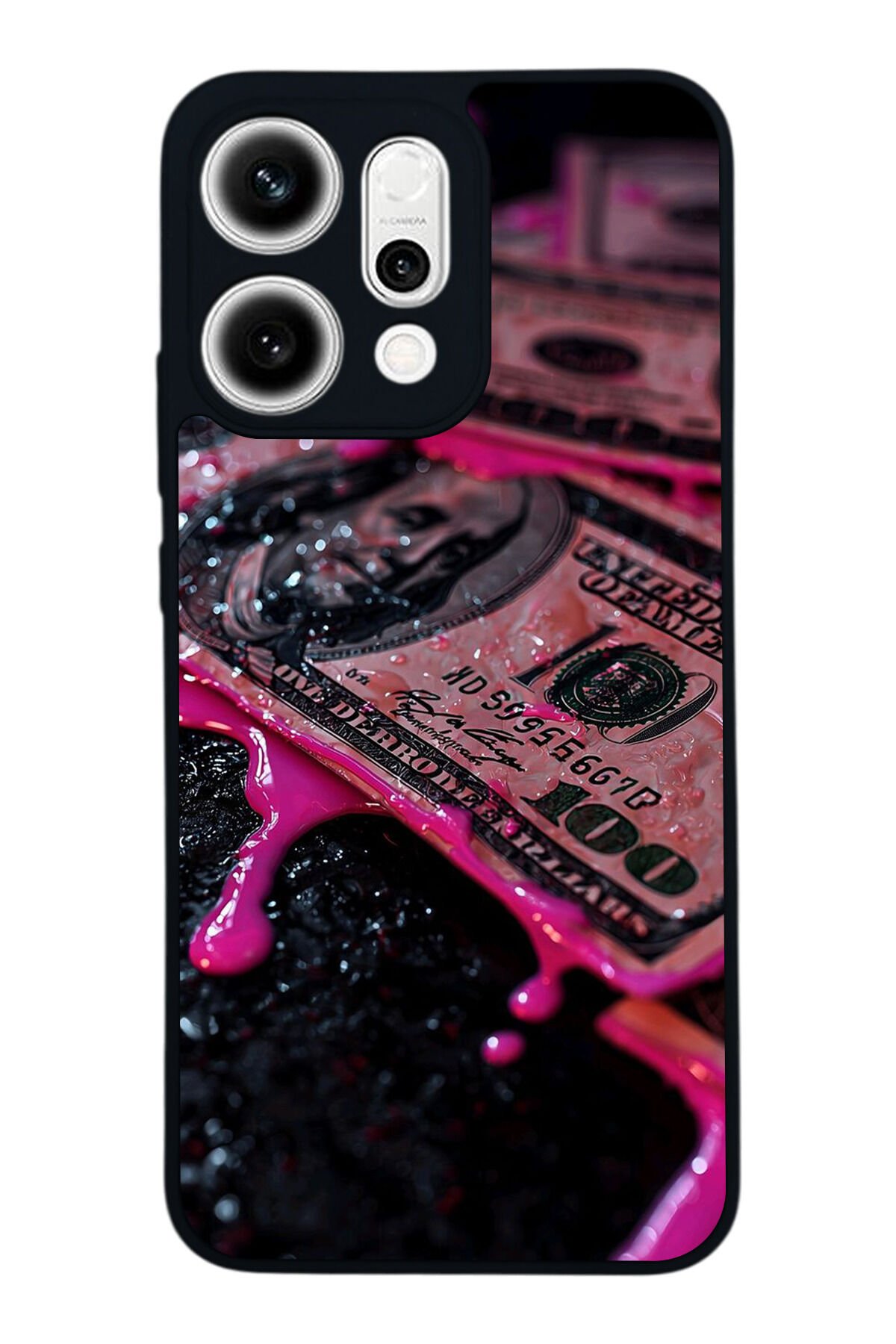 Oppo Reno 14 Uyumlu Para Tasarımlı Glossy Premium Kılıf