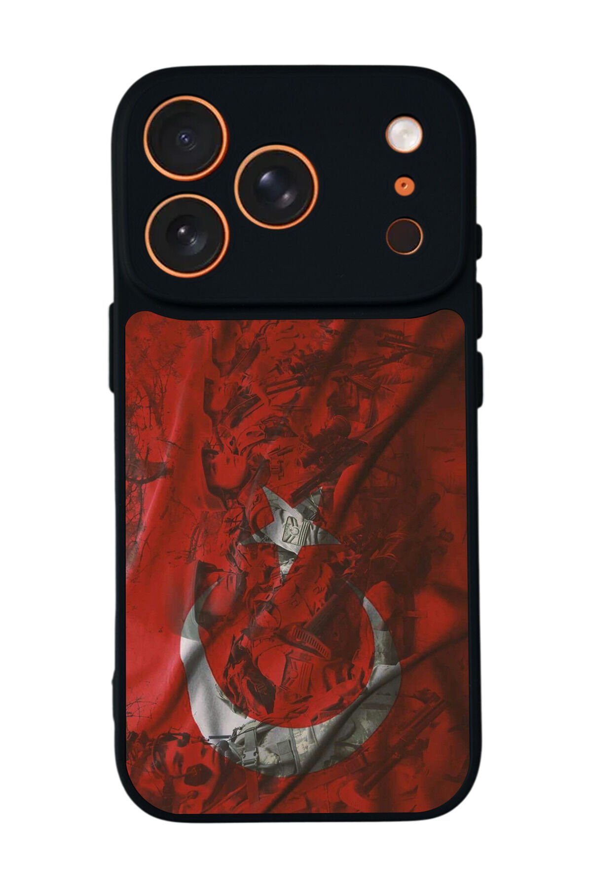 iPhone 17 Pro Max Uyumlu Türk Bayragi Tasarımlı Glossy Premium Kılıf
