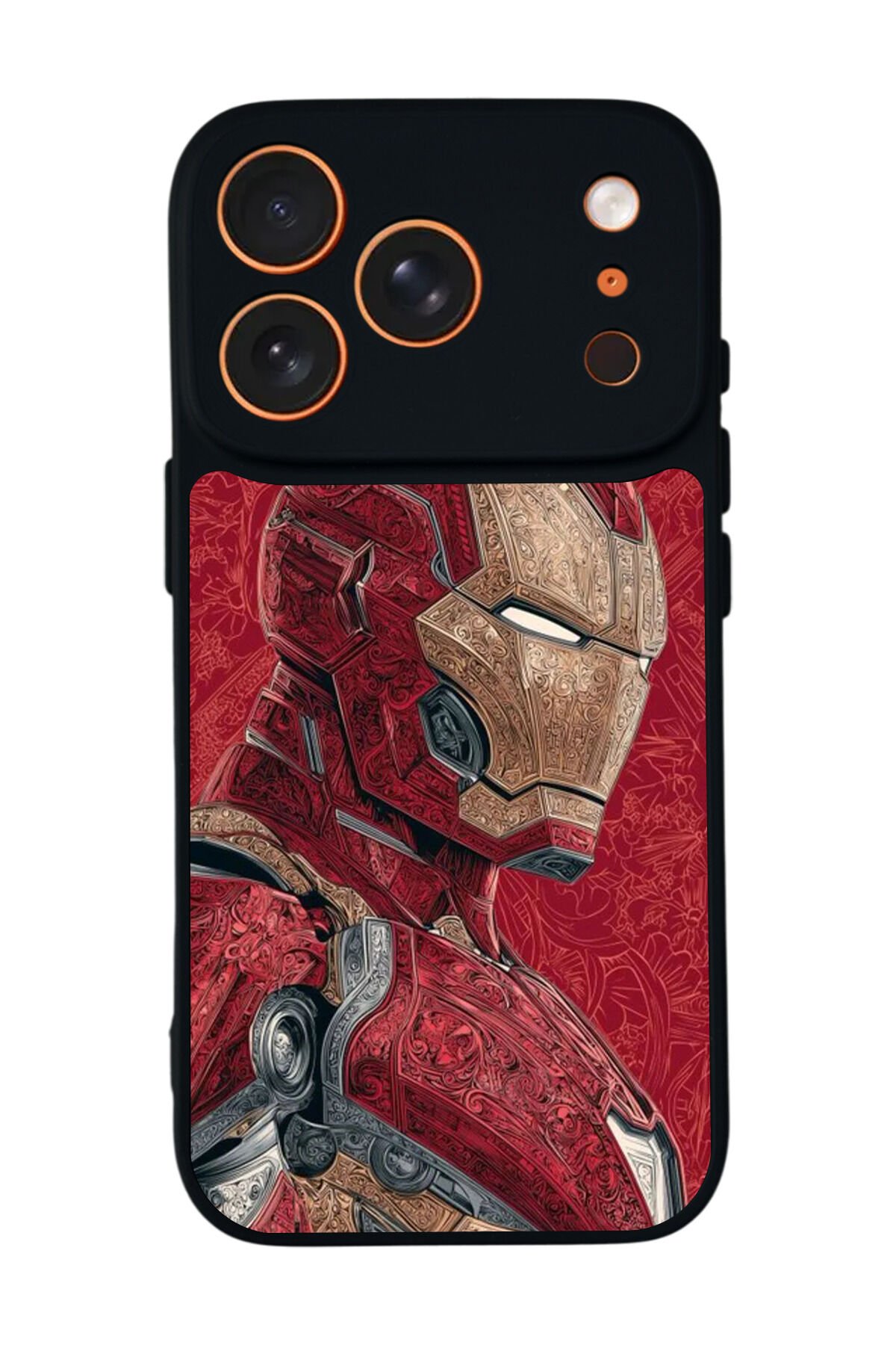 iPhone 17 Pro Uyumlu Iron Man ( Demir Adam ) Tasarımlı Glossy Premium Kılıf