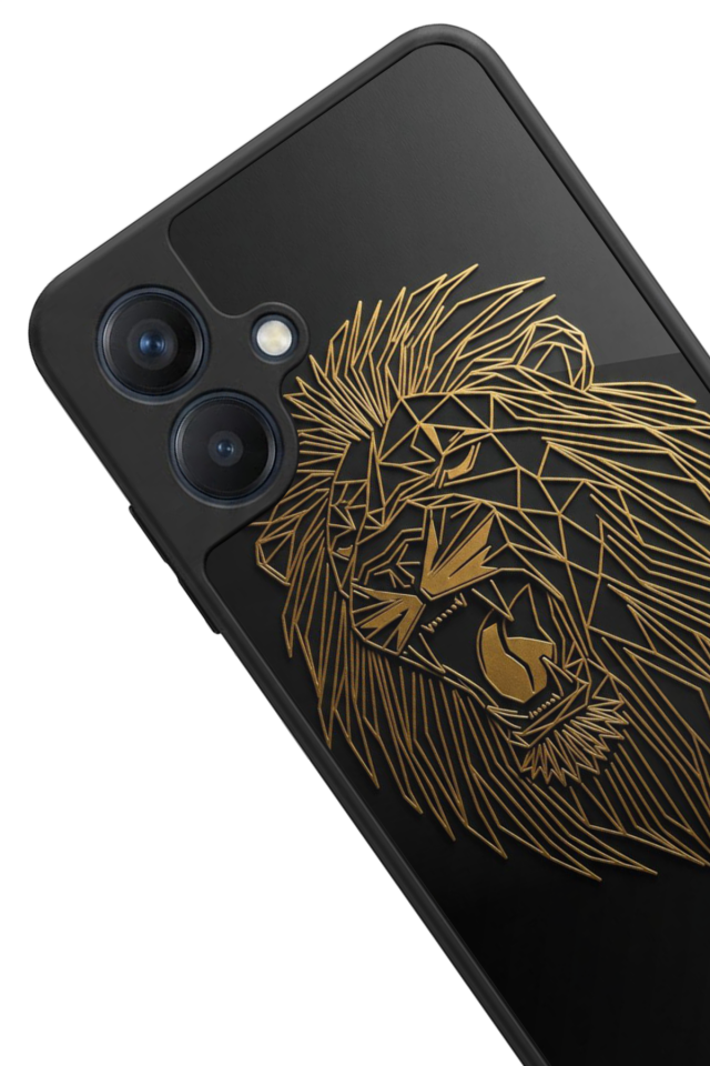 Samsung Galaxy A07 Uyumlu Aslan Tasarımlı Glossy Premium Kılıf