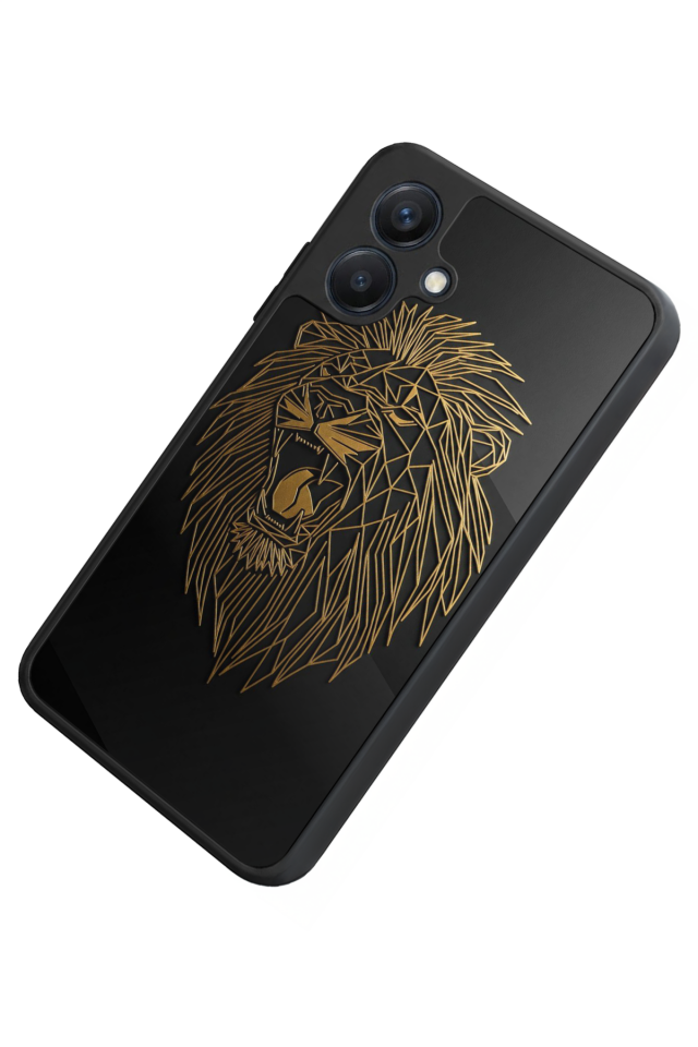 Samsung Galaxy A07 Uyumlu Aslan Tasarımlı Glossy Premium Kılıf