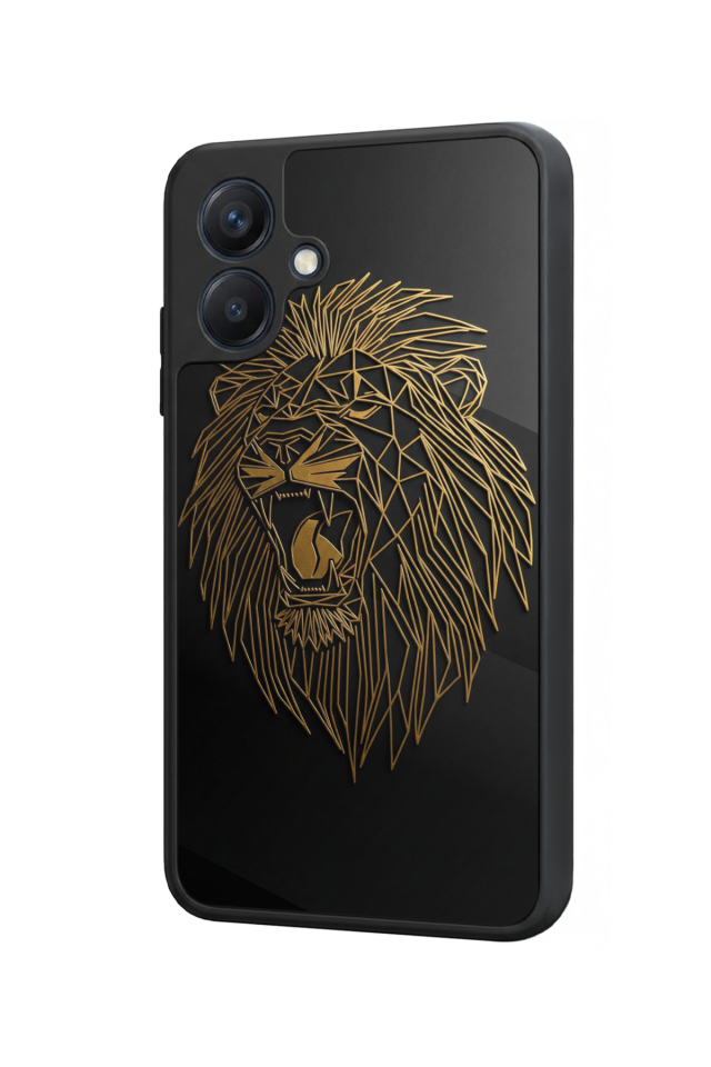 Samsung Galaxy A07 Uyumlu Aslan Tasarımlı Glossy Premium Kılıf